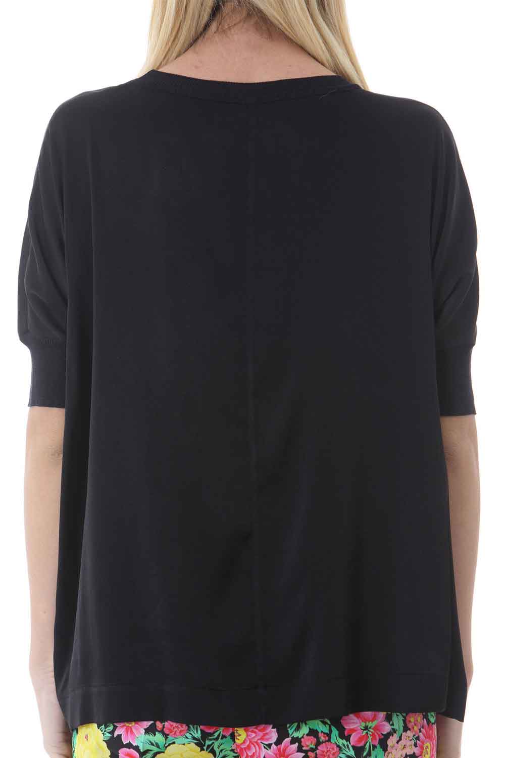 JUCCA Blusa in seta girocollo