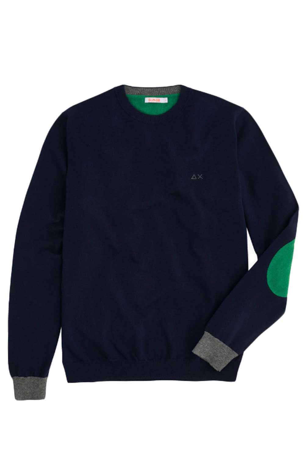 Maglia girocollo con contrasti - SUN68 Maglia SUN 68
