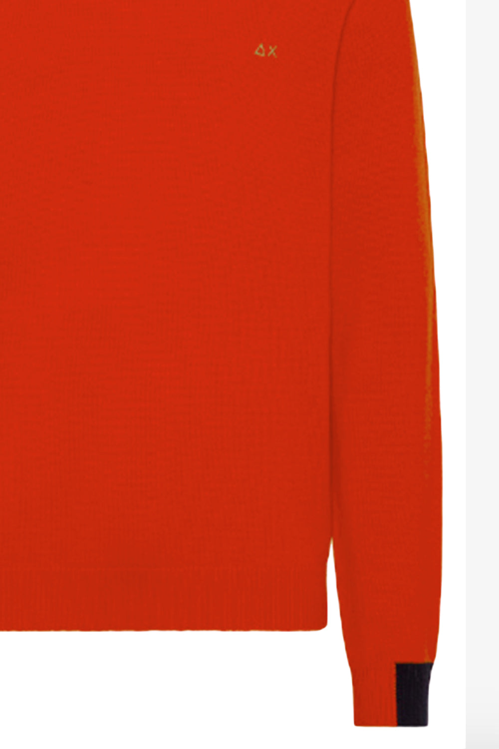 round solid color rib Maglia SUN 68