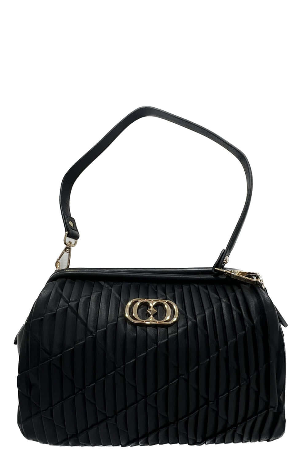 LA CARRIE Bauletto in pelle plissè Borsa LA CARRIE