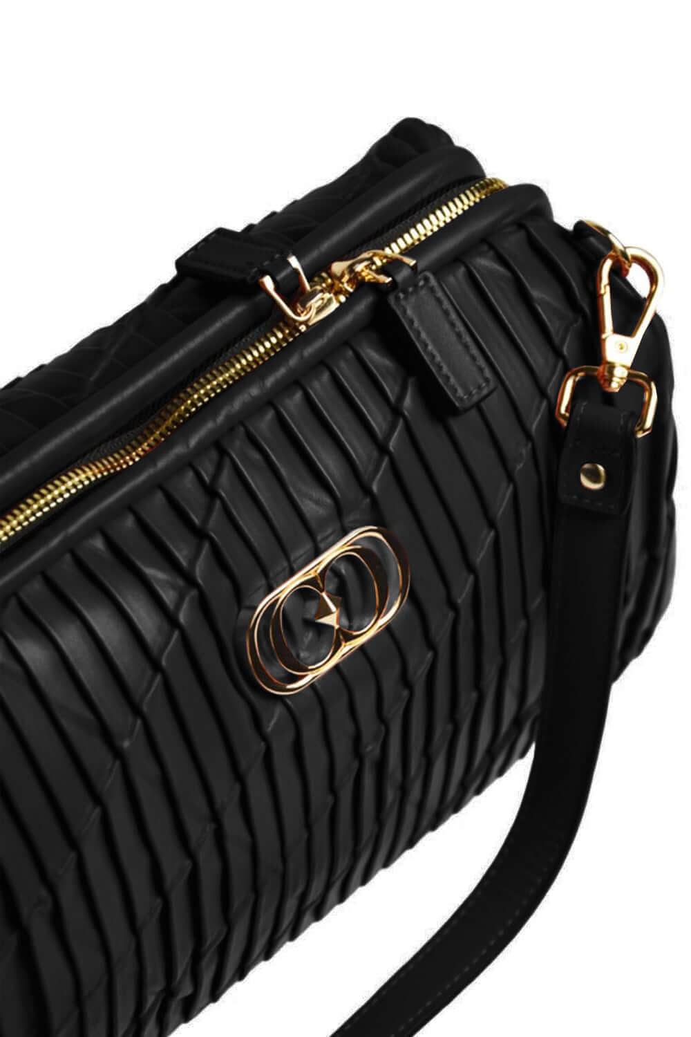 LA CARRIE Bauletto in pelle plissè Borsa LA CARRIE