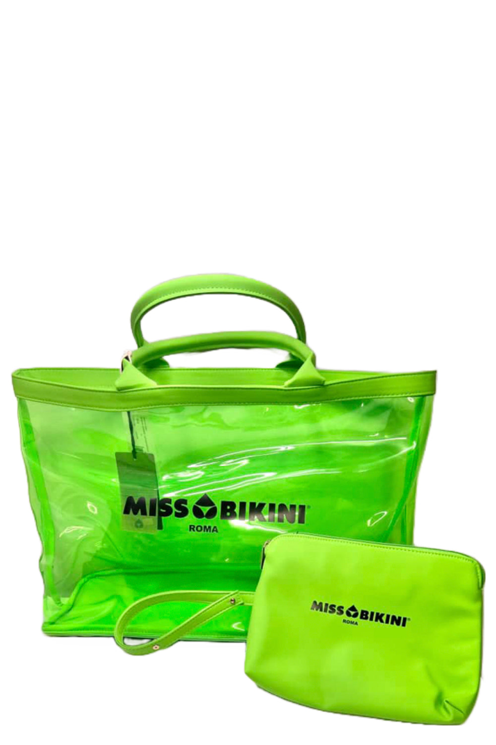 MISSBIKINI Borsa in gomma trasparente