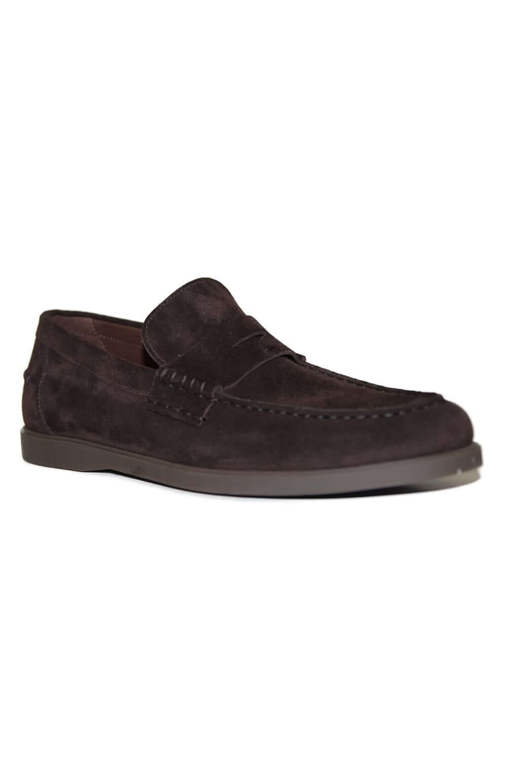 Mocassino in suede con fondo in gomma - DOUCALS Scarpe DOUCALS