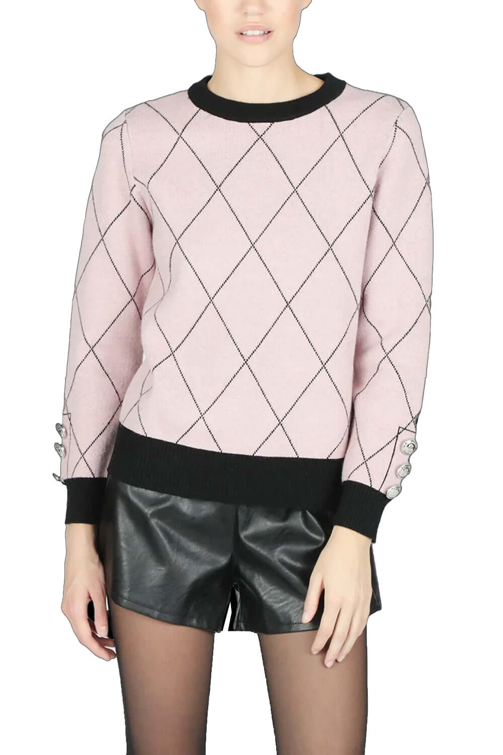 LE VOLIERE Maglia a rombi Maglia LE VOLIERE