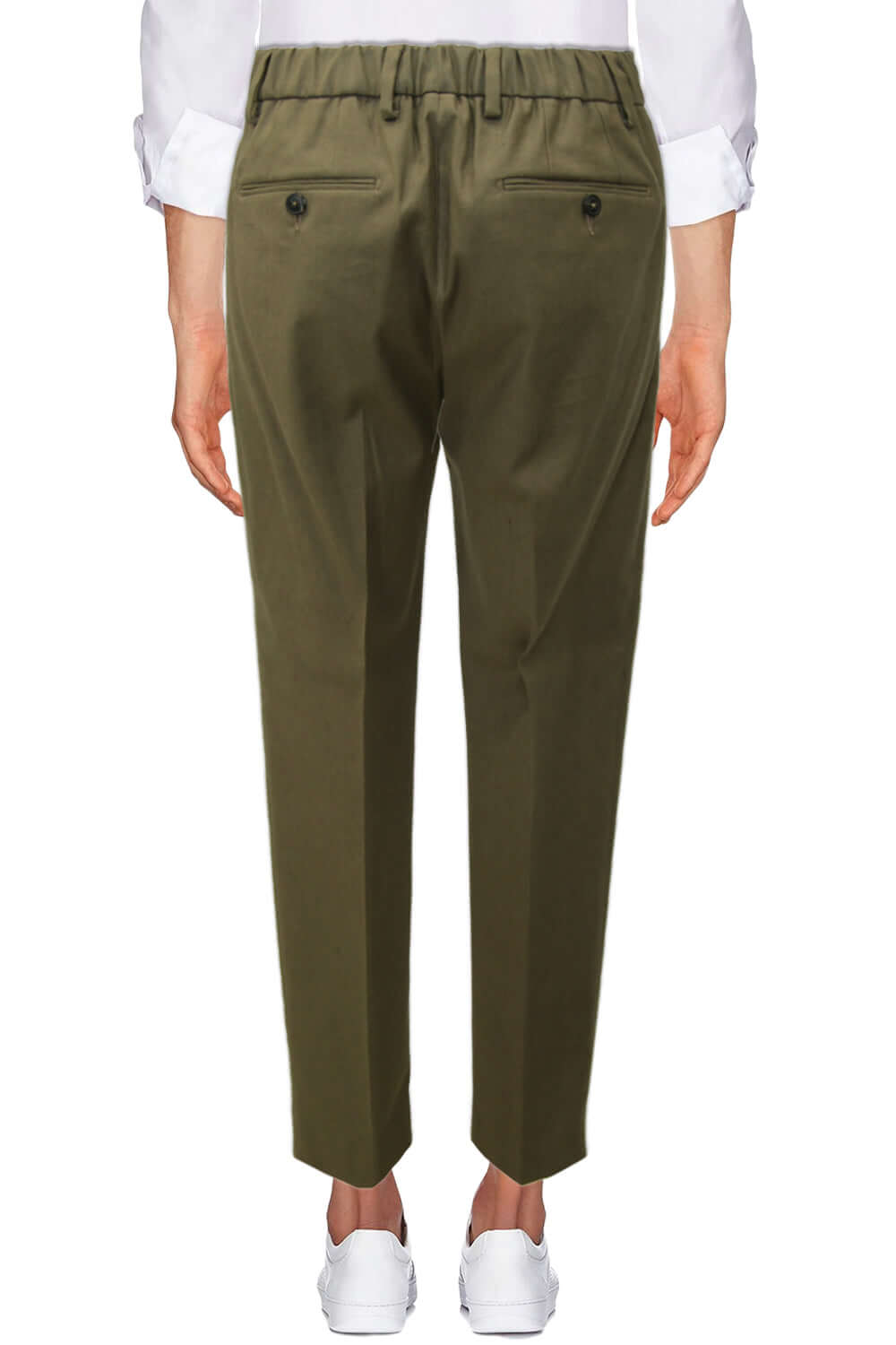 Pantalone con pence ed elastico - BE ABLE BE ABLE