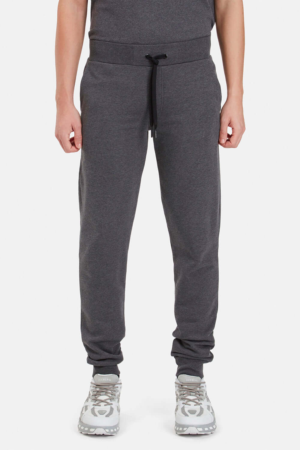 Pantaloni sportivi con logo ricamato - ICEBERG Pantalone ICEBERG