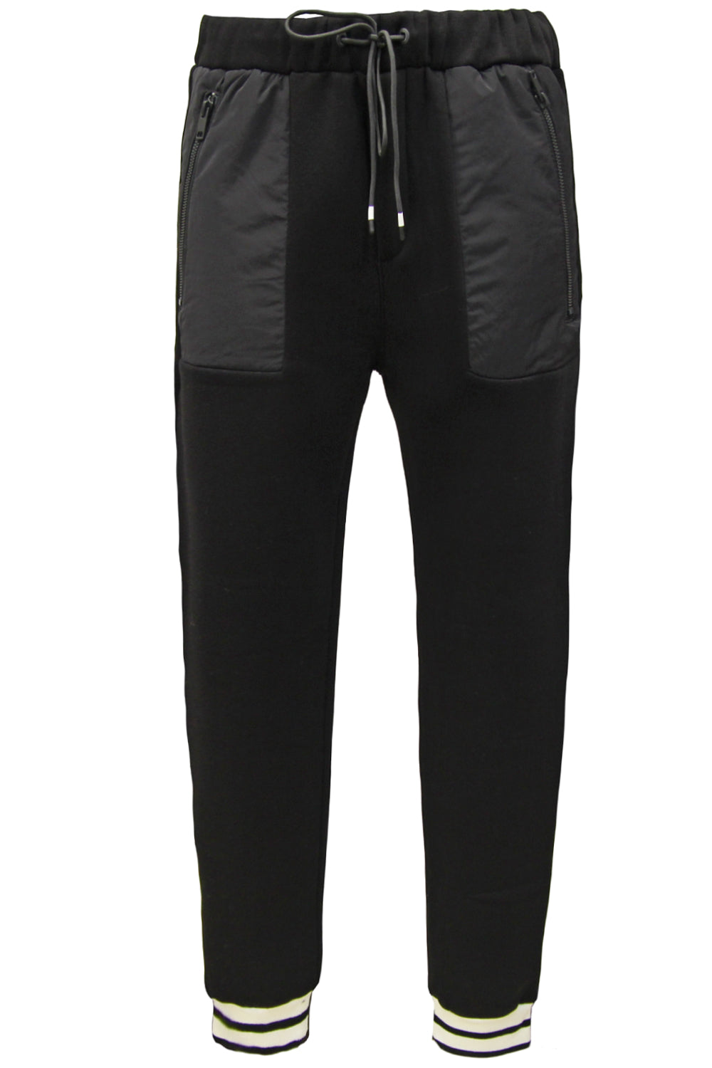 WHITE OVER Pantaloni con inserti in nylon Pants WHITE OVER