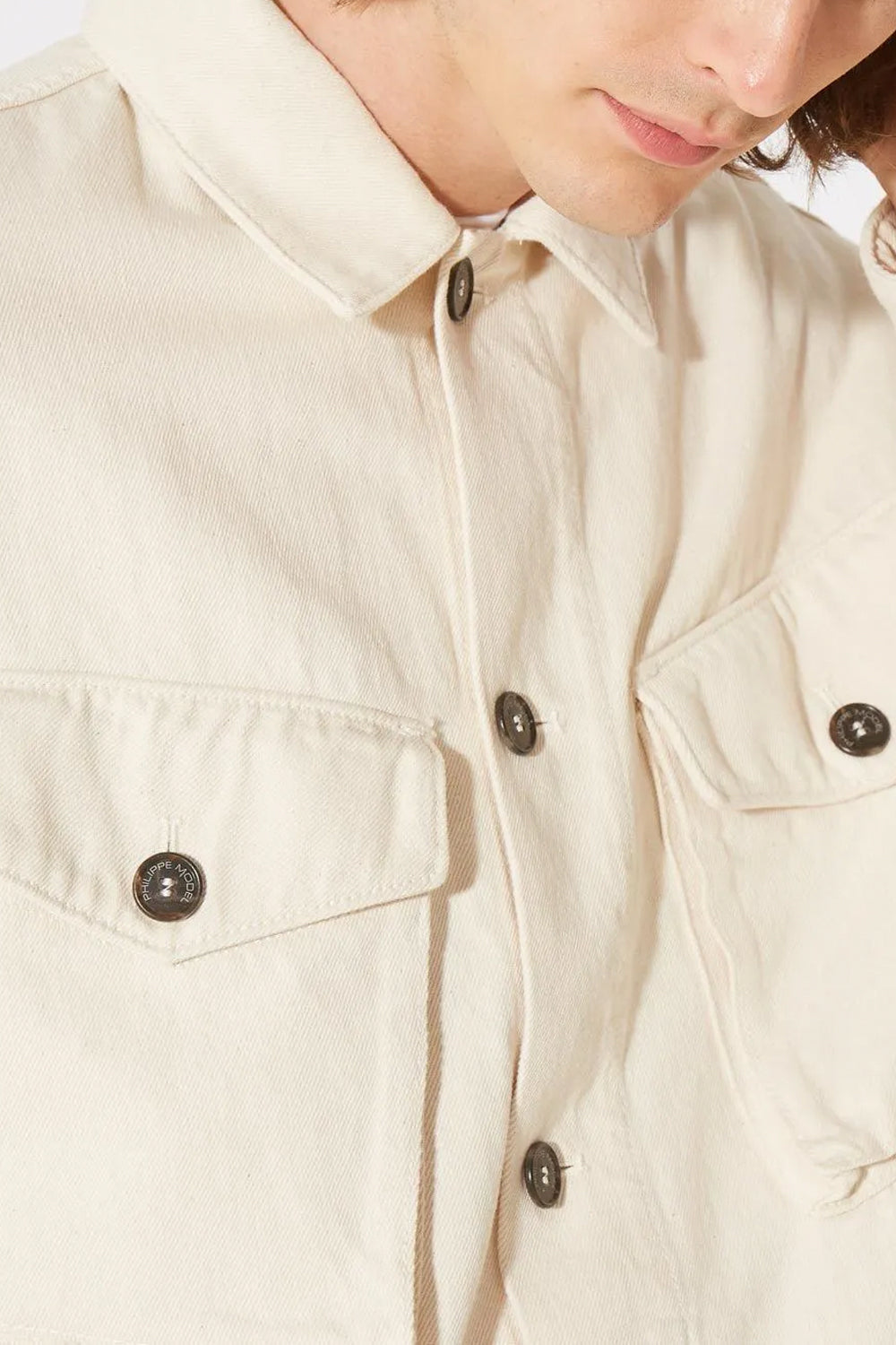 PHILIPPE MODEL Giacca in cotone con bottoni Coats & Jackets PHILIPPE MODEL