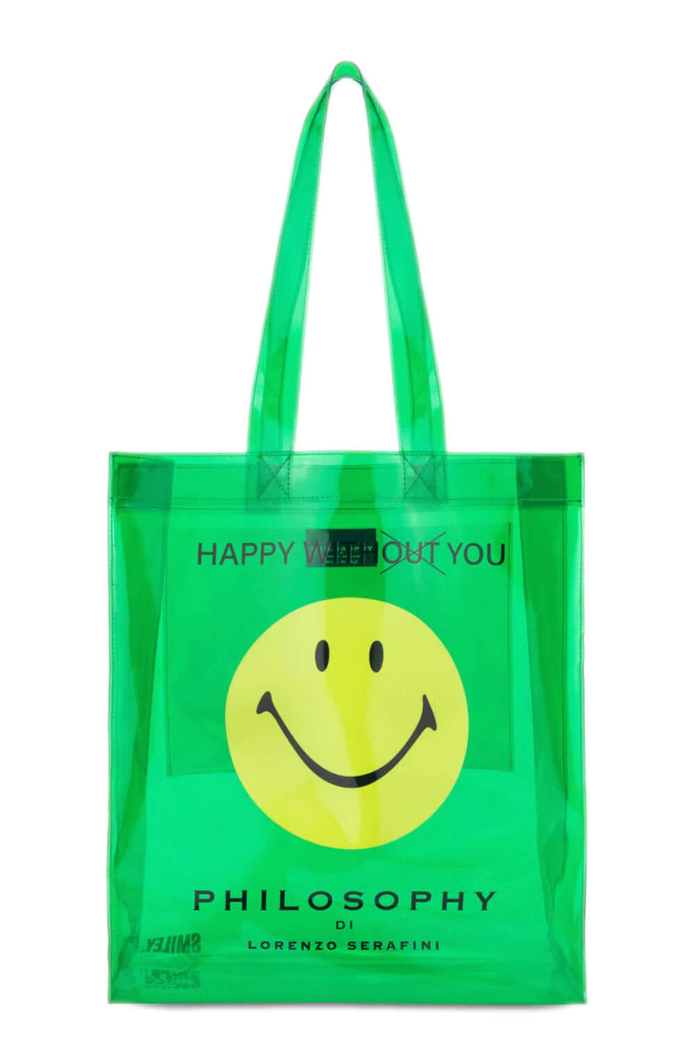 Borsa in pvc con stampa Smiley - PHILOSOPHY PHILOSOPHY