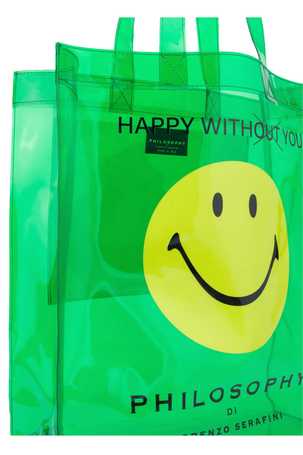 Borsa in pvc con stampa Smiley - PHILOSOPHY PHILOSOPHY