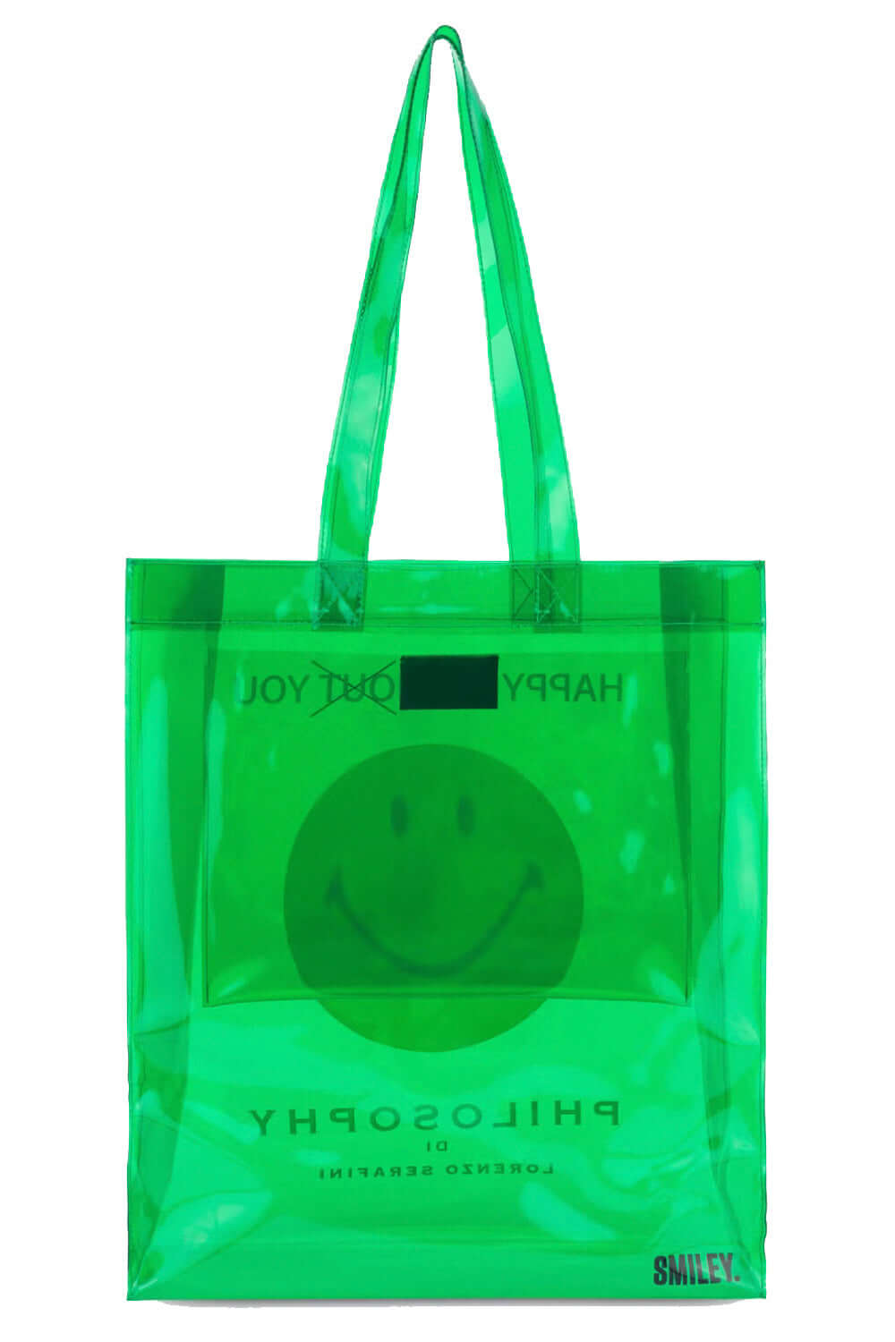Borsa in pvc con stampa Smiley - PHILOSOPHY PHILOSOPHY