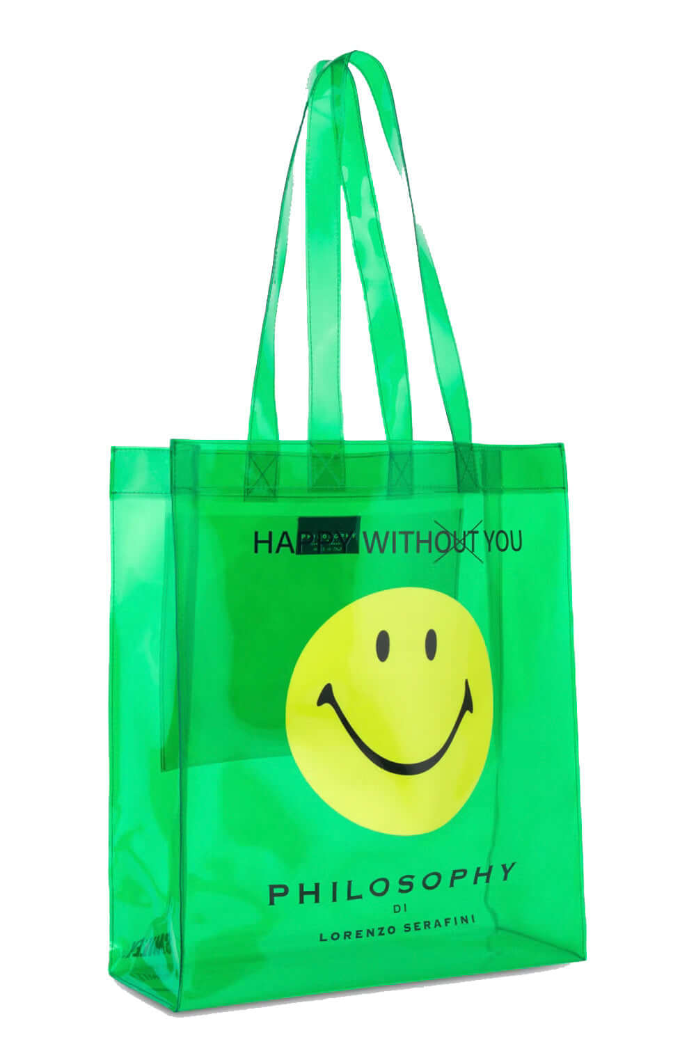 Borsa in pvc con stampa Smiley - PHILOSOPHY PHILOSOPHY