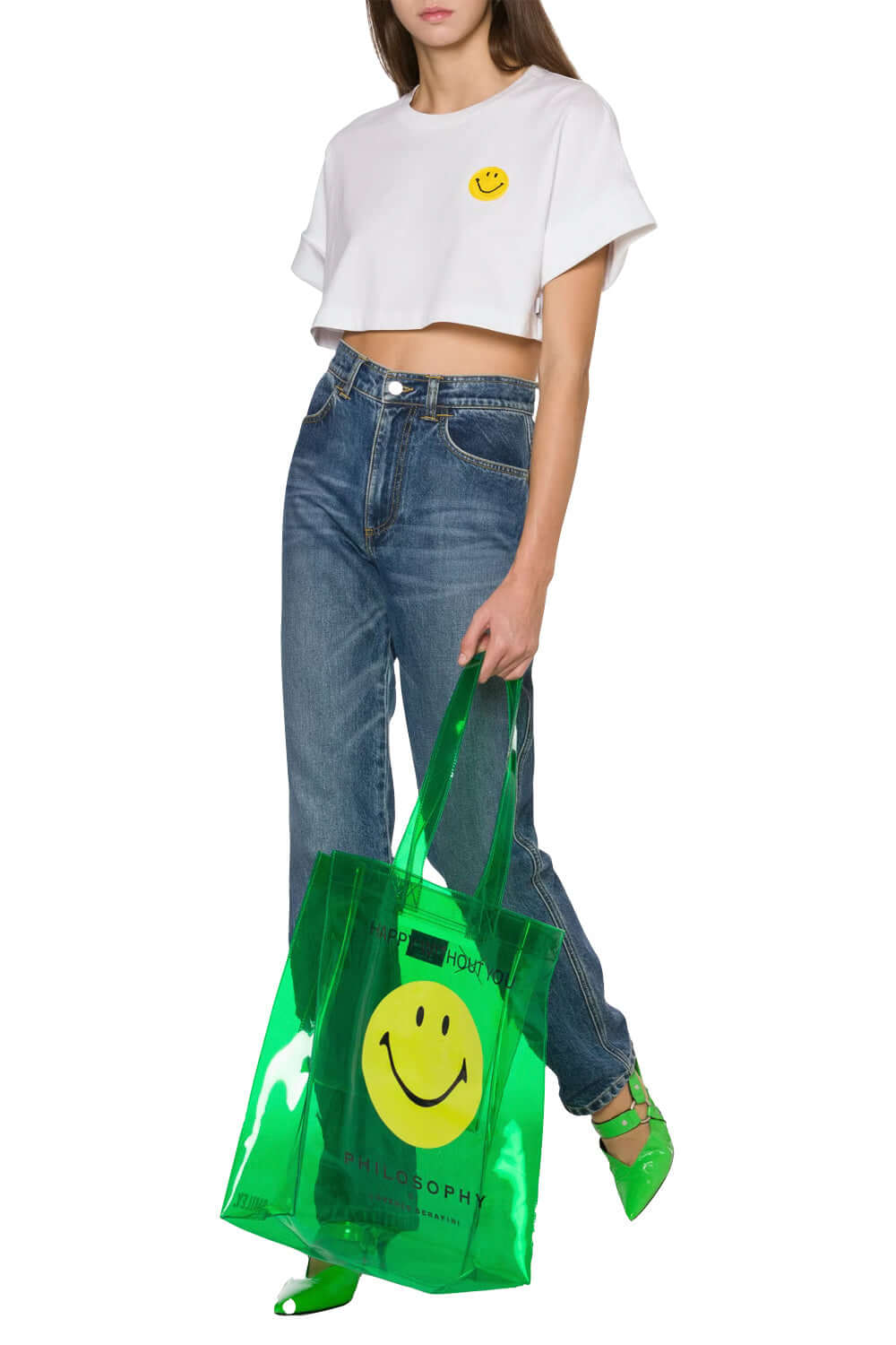 Borsa in pvc con stampa Smiley - PHILOSOPHY PHILOSOPHY