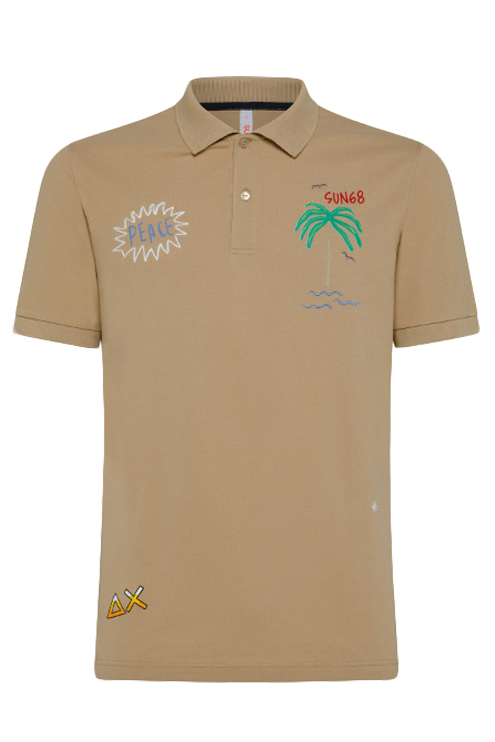 SUN 68 Polo embroidery fancy