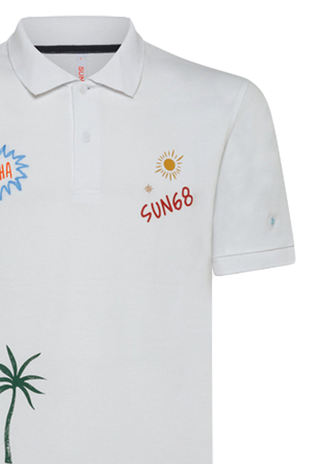 SUN 68 Polo embroidery fancy