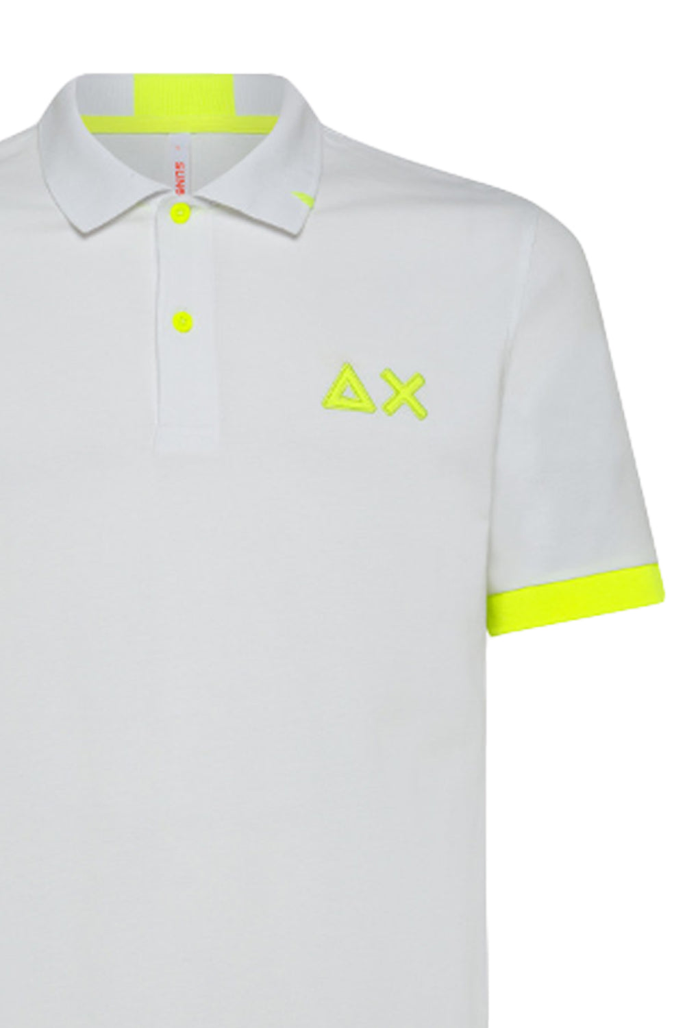 SUN 68 Polo logo fluo