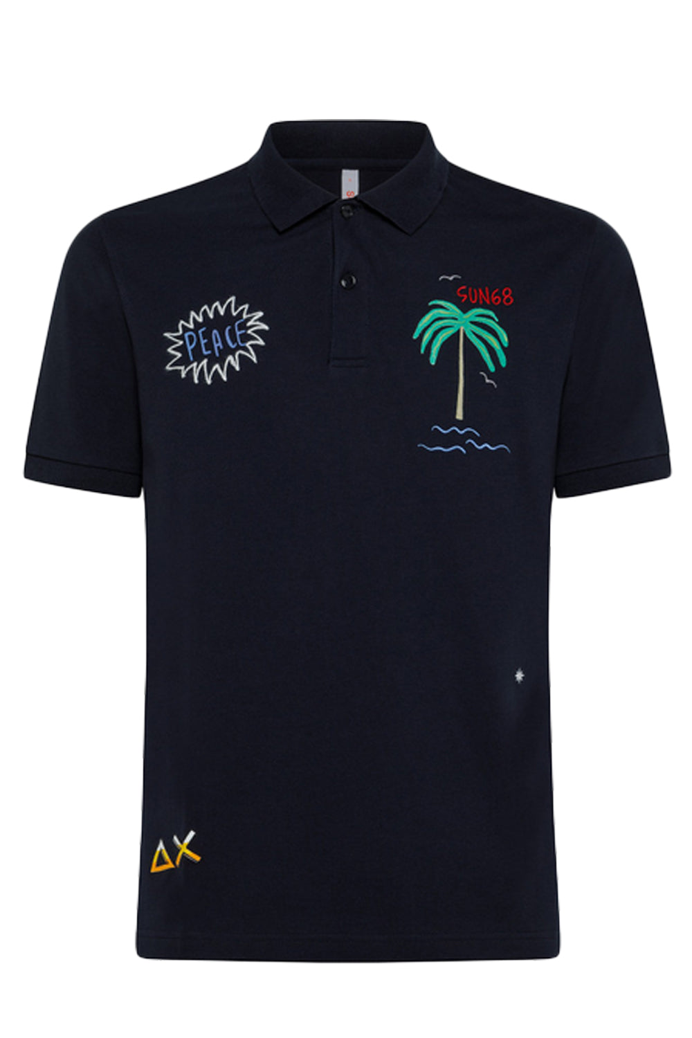 SUN 68 Polo embroidery fancy