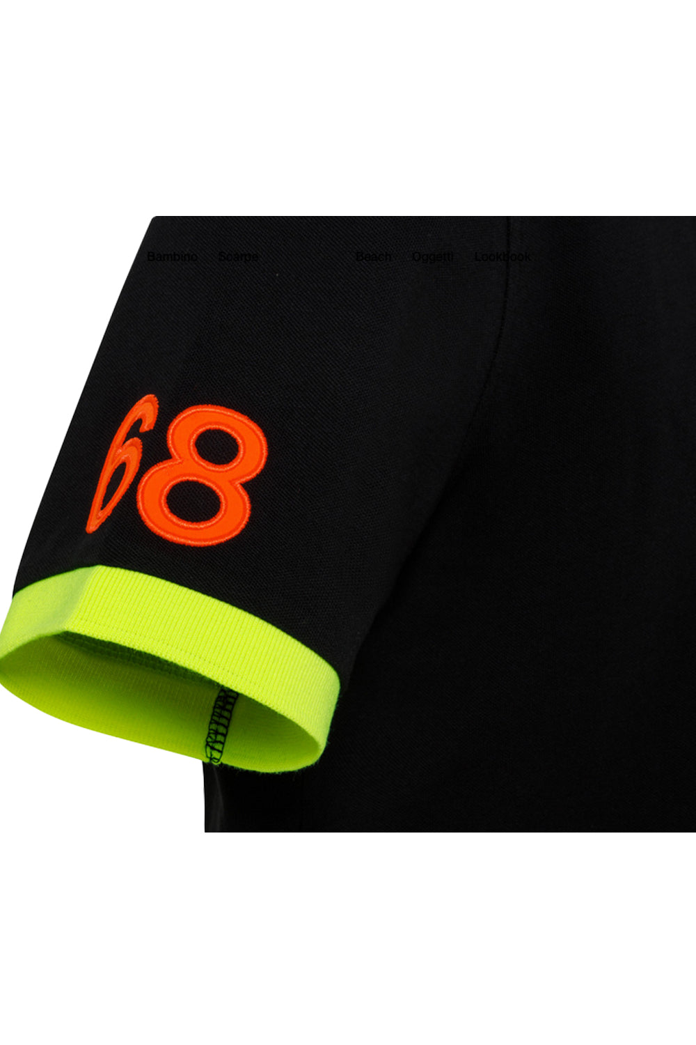 SUN 68 Polo logo fluo