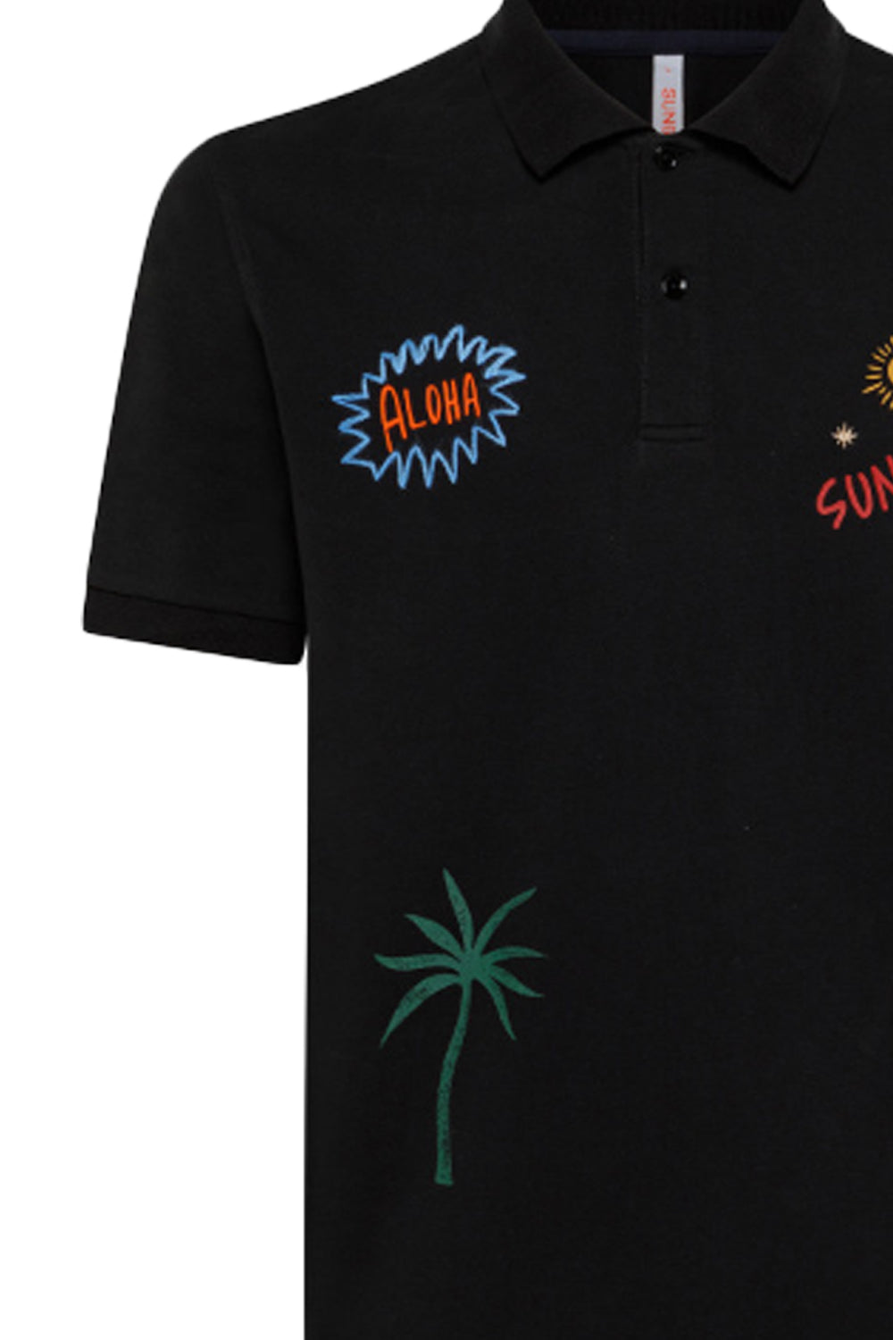 SUN 68 Polo embroidery fancy