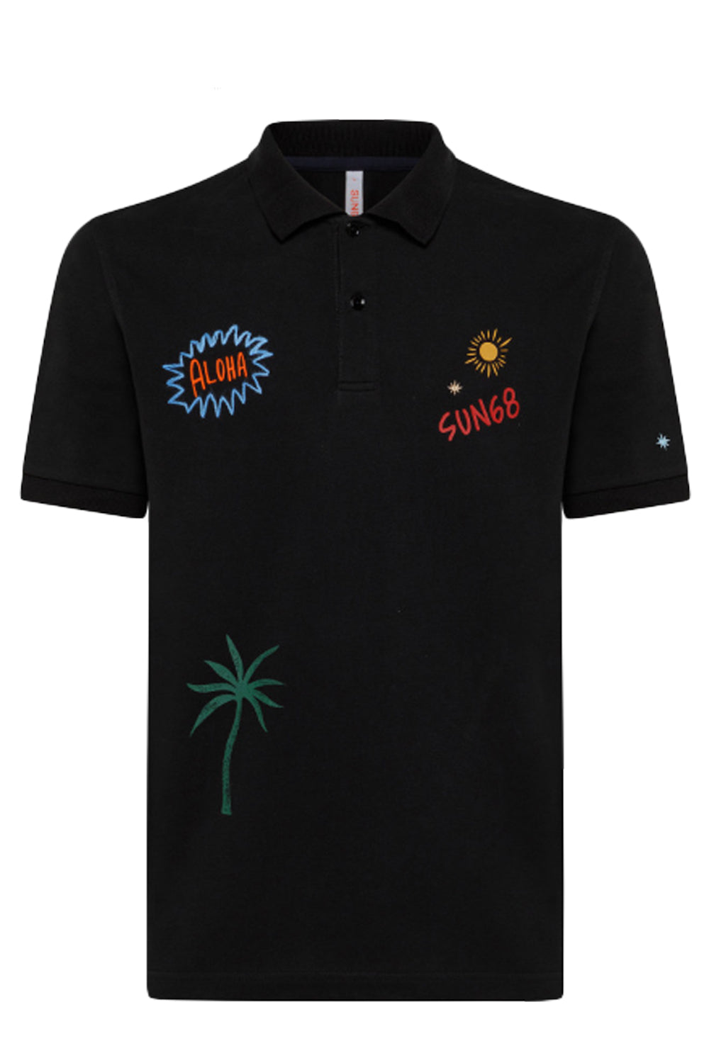 SUN 68 Polo embroidery fancy