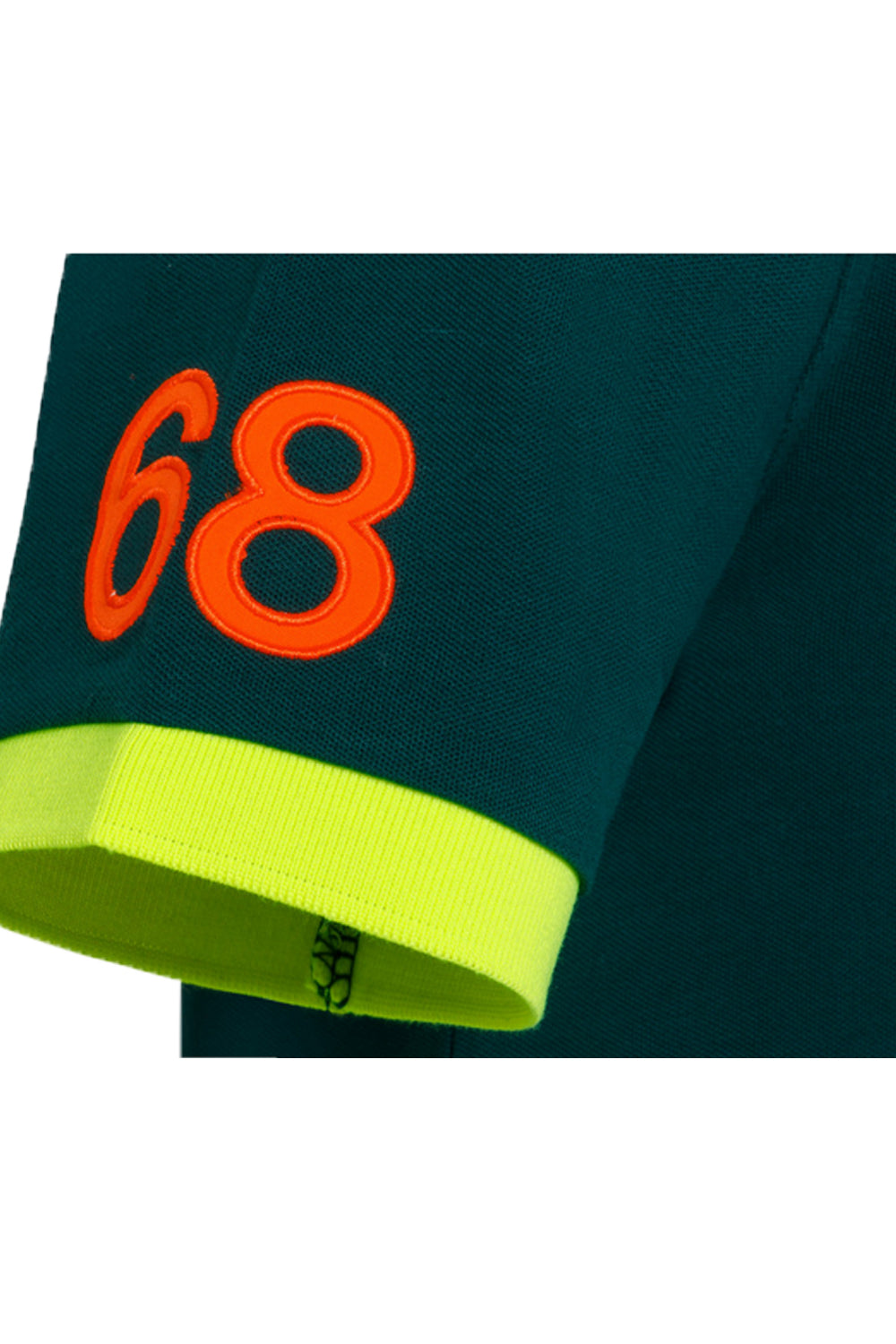 SUN 68 Polo logo fluo