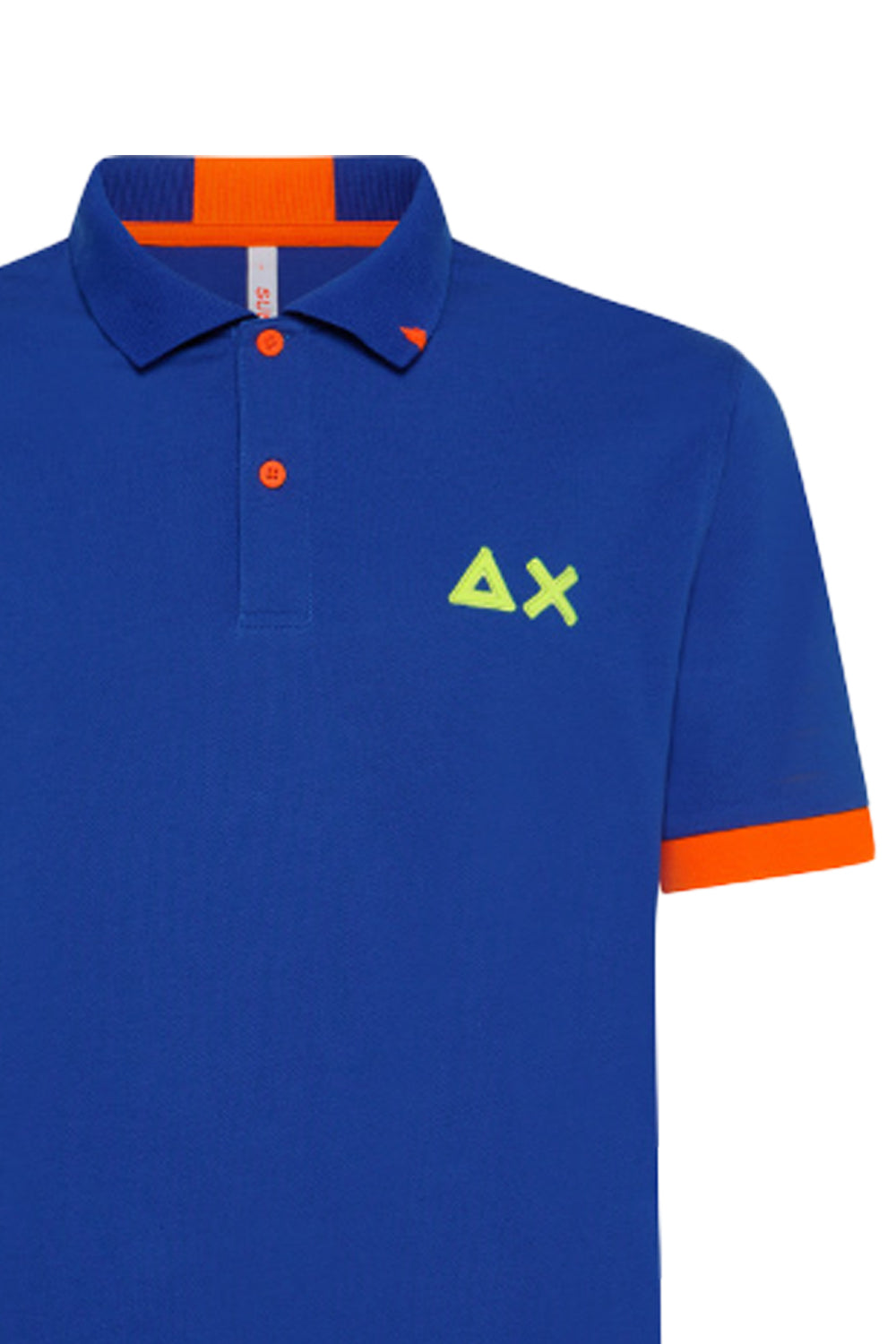 SUN 68 Polo logo fluo