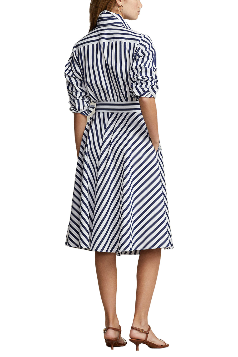 POLO RALPH LAUREN Chemisier a righe con cintura