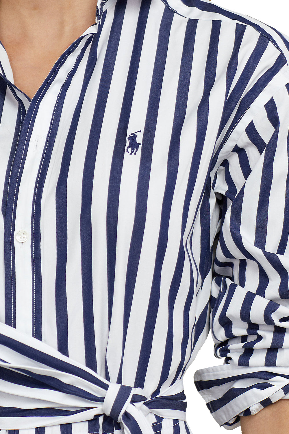 POLO RALPH LAUREN Chemisier a righe con cintura