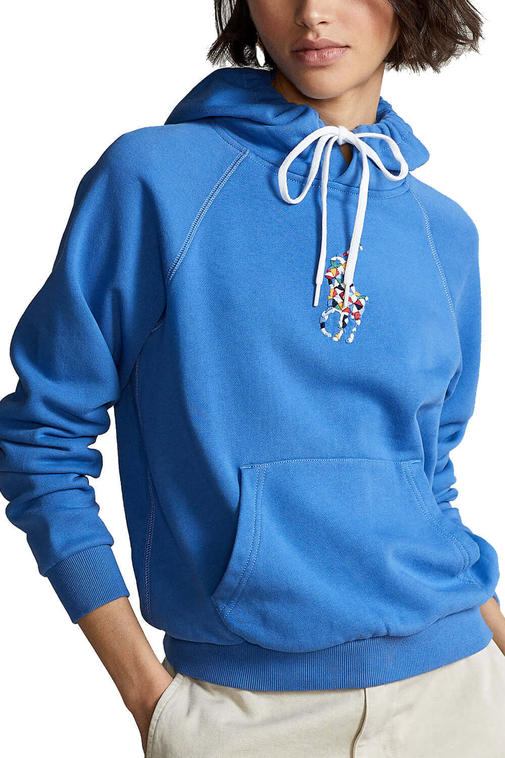 Felpa cappuccio Big Pony trapuntata - POLO RALPH LAUREN Clothing POLO RALPH LAUREN