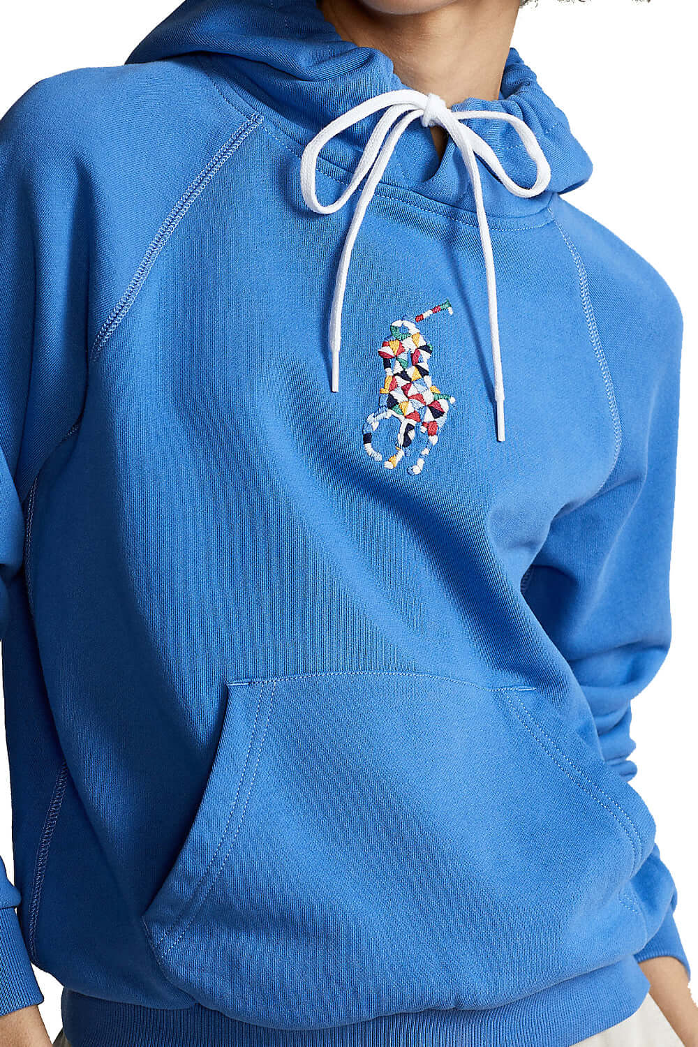 Felpa cappuccio Big Pony trapuntata - POLO RALPH LAUREN Clothing POLO RALPH LAUREN