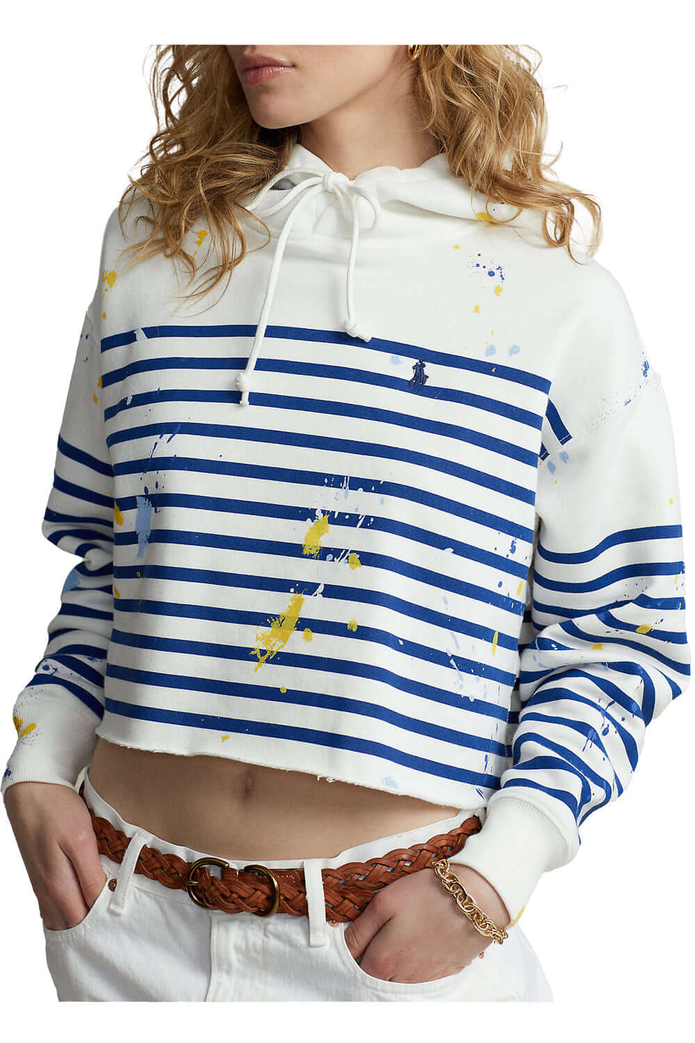 Felpa oversize con righe e schizzi - POLO RALPH LAUREN Felpa POLO RALPH LAUREN