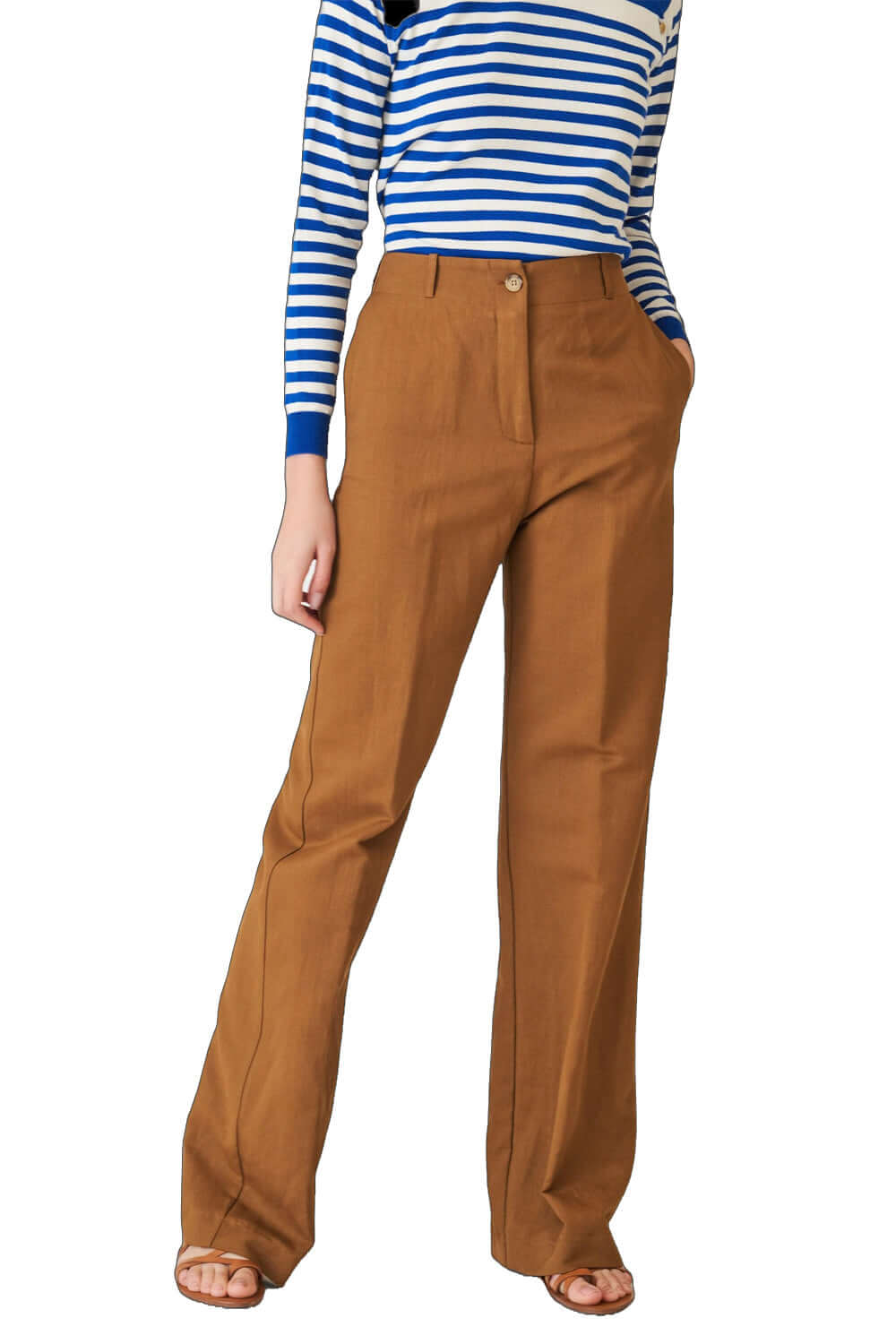 Pantalone in lino e cotone ampio - SUOLI Clothing SUOLI