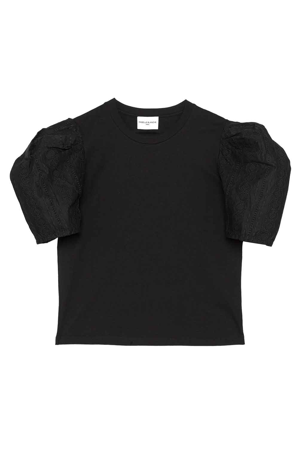 ISABELLE BLANCHE Tshirt maniche con ricamo Clothing ISABELLE BLANCHE