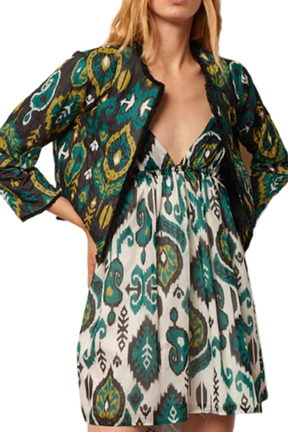MAISON LYDIA Abito in crepe fantasia Dresses LYDIA