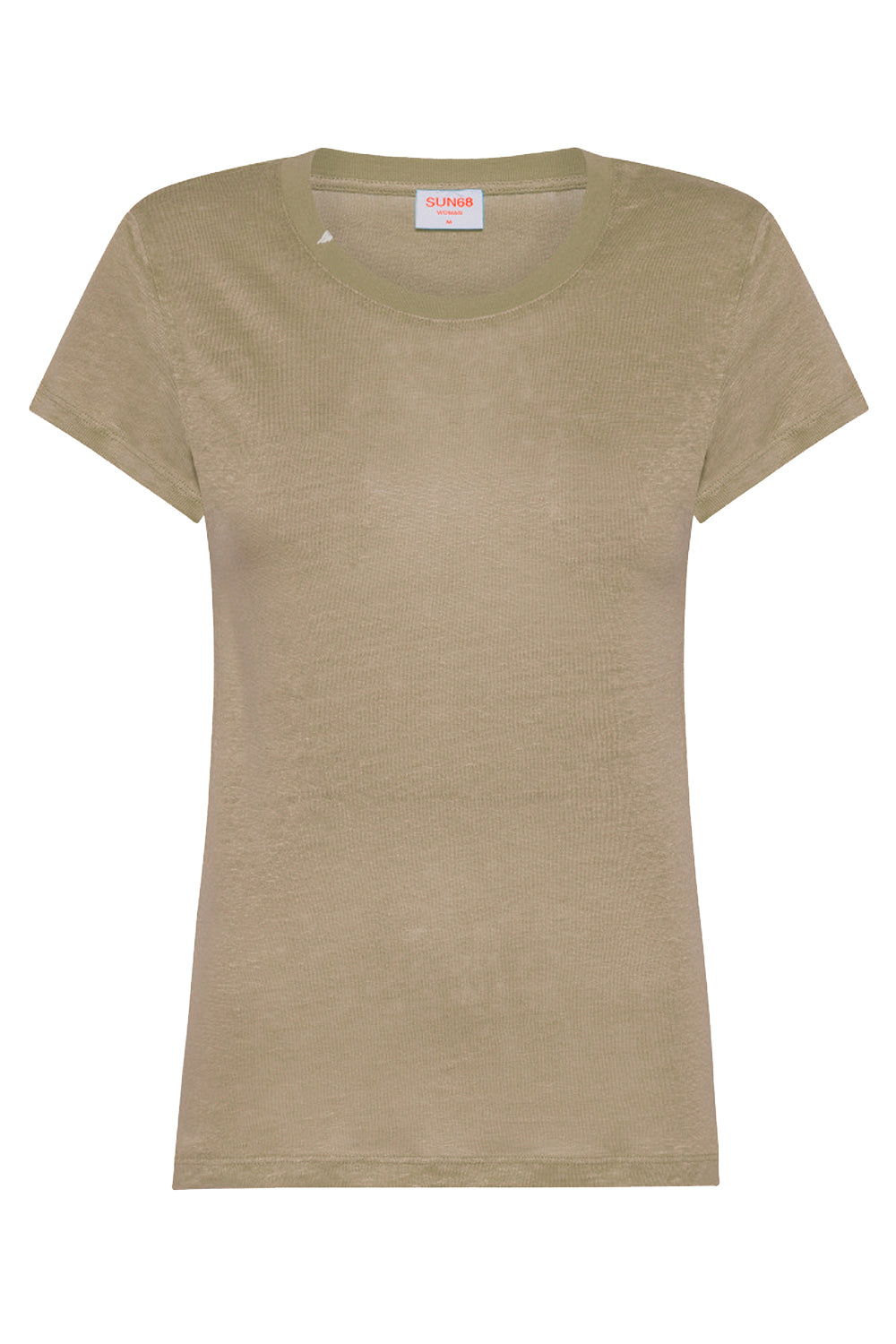 SUN 68 T-shirt in lino girocollo SUN 68