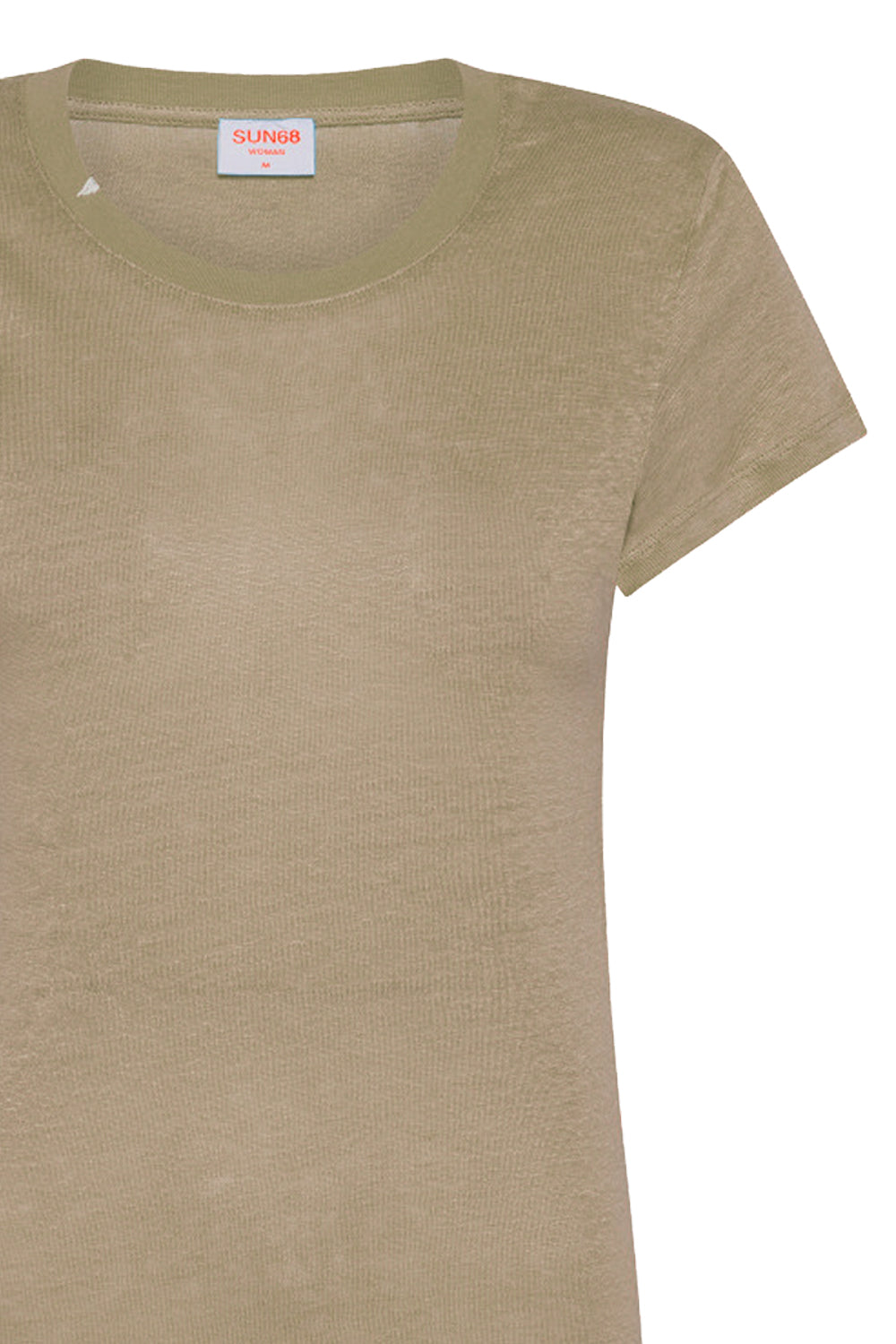 SUN 68 T-shirt in lino girocollo SUN 68