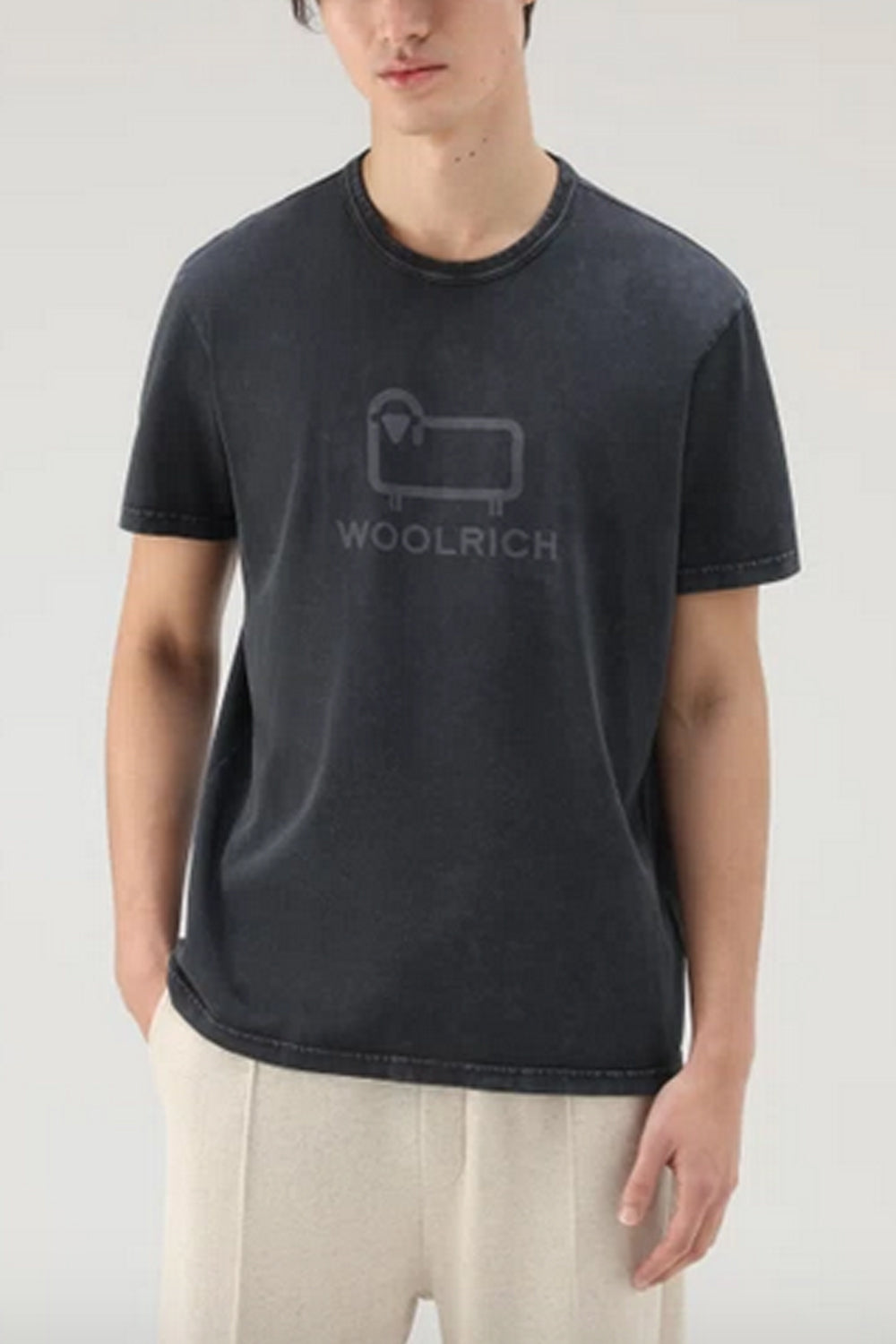 WOOLRICH T-shirt con logo Sheep