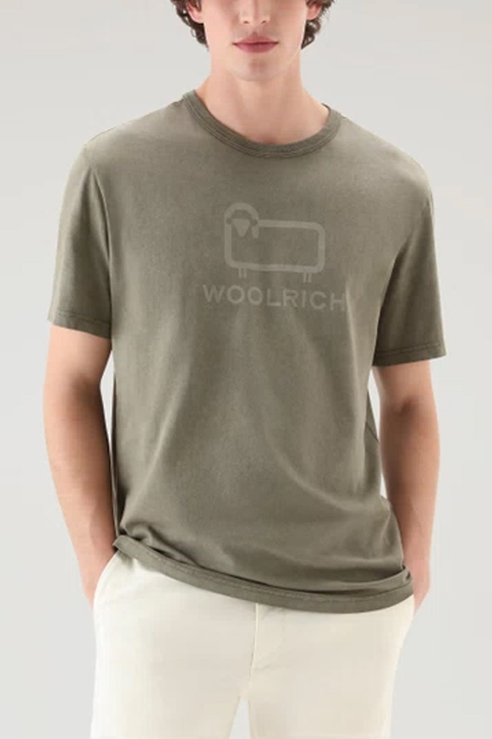 WOOLRICH T-shirt con logo Sheep