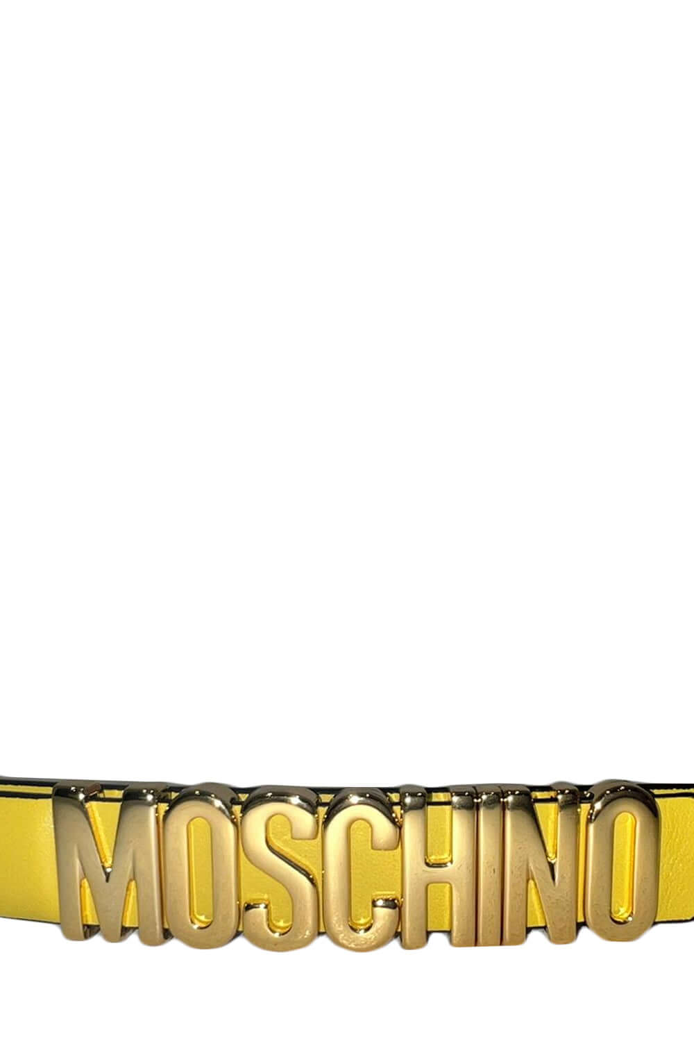 MOSCHINO Cintura piccola con lettering oro MOSCHINO