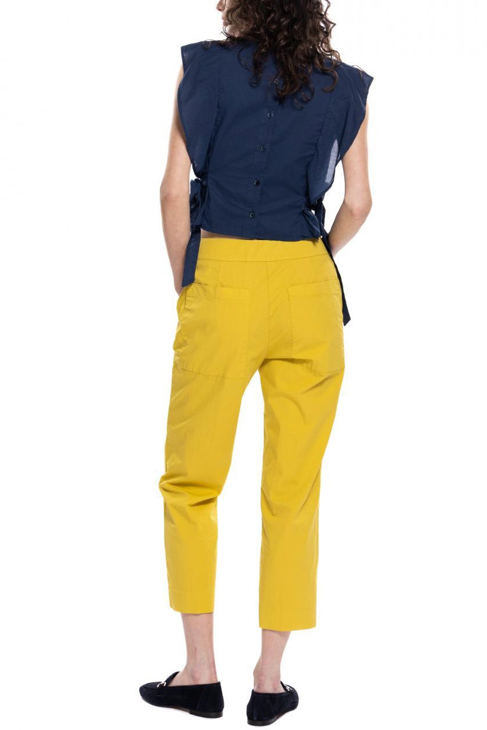 ALESSIA SANTI Blusa in cotone con balze ALESSIA SANTI