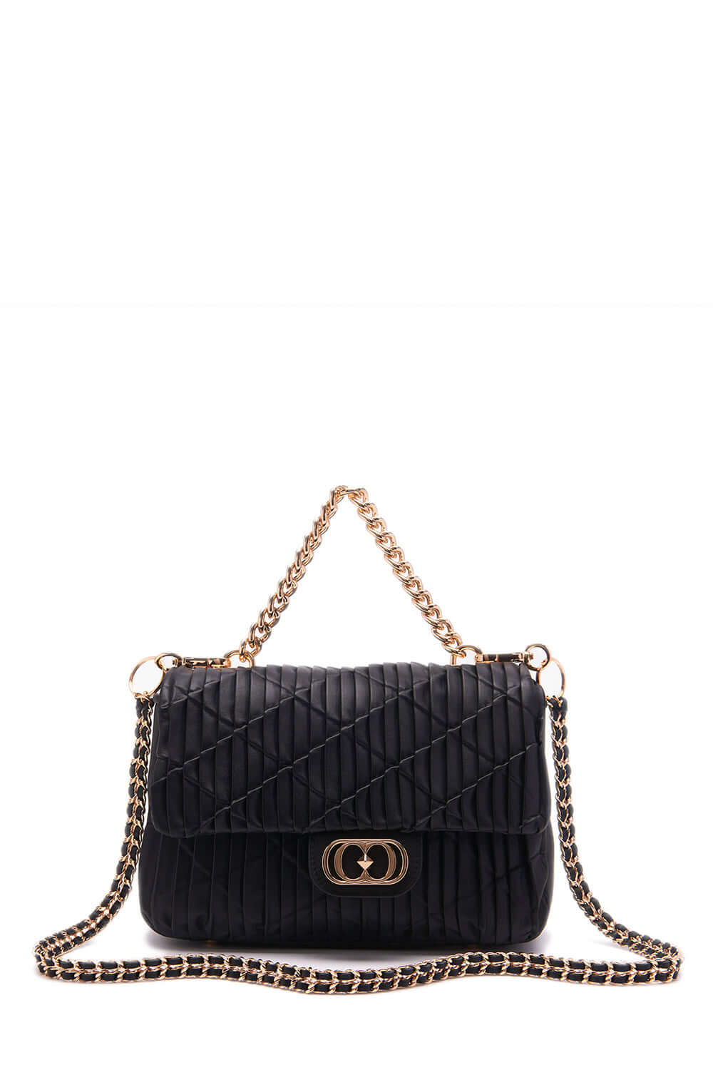 LA CARRIE Borsa in pelle plissè Borsa LA CARRIE