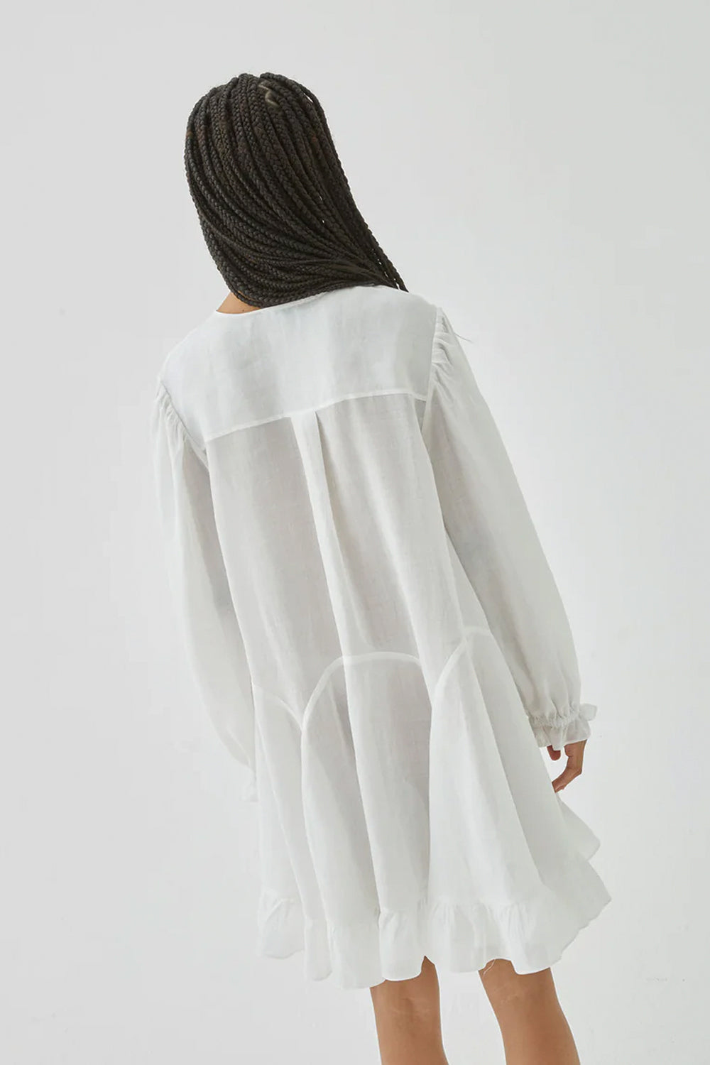 ISABELLE BLANCHE Abito in lino cut-out ISABELLE BLANCHE