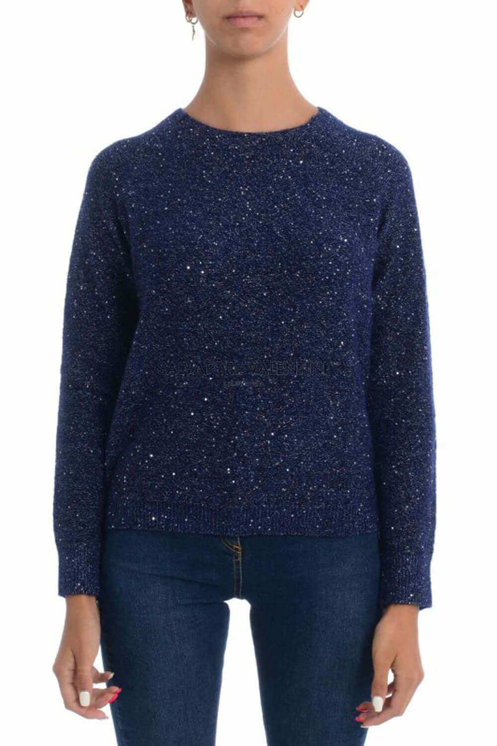 Maglia girocollo in lana glitter - SUN 68 SUN 68
