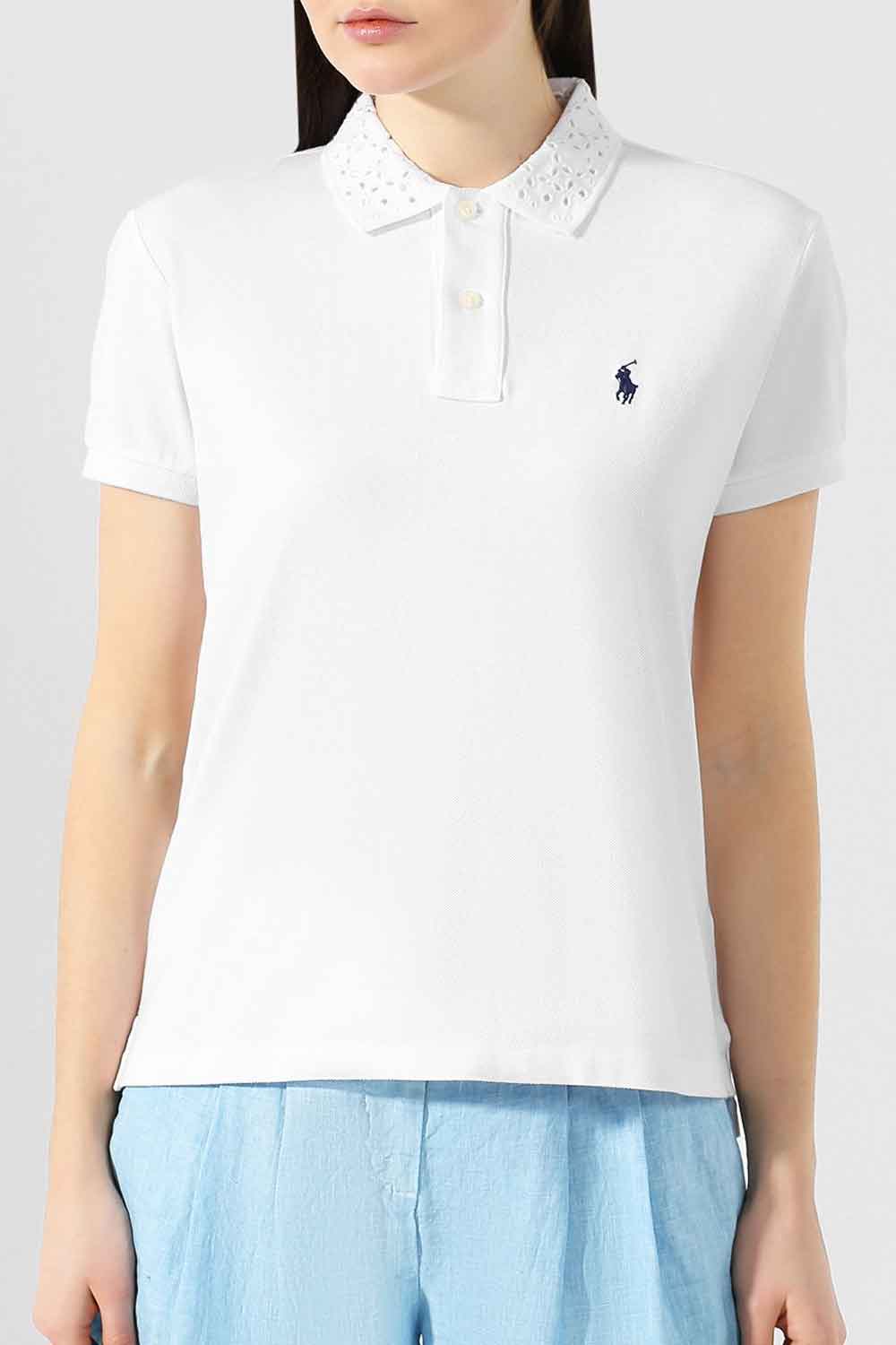 Polo con colletto ricamato - RALPH LAUREN POLO RALPH LAUREN