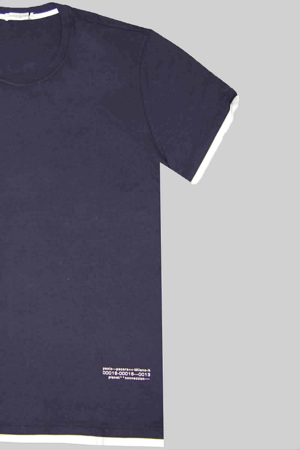 Tshirt con bordi a contrasto - PAOLO PECORA PAOLO PECORA