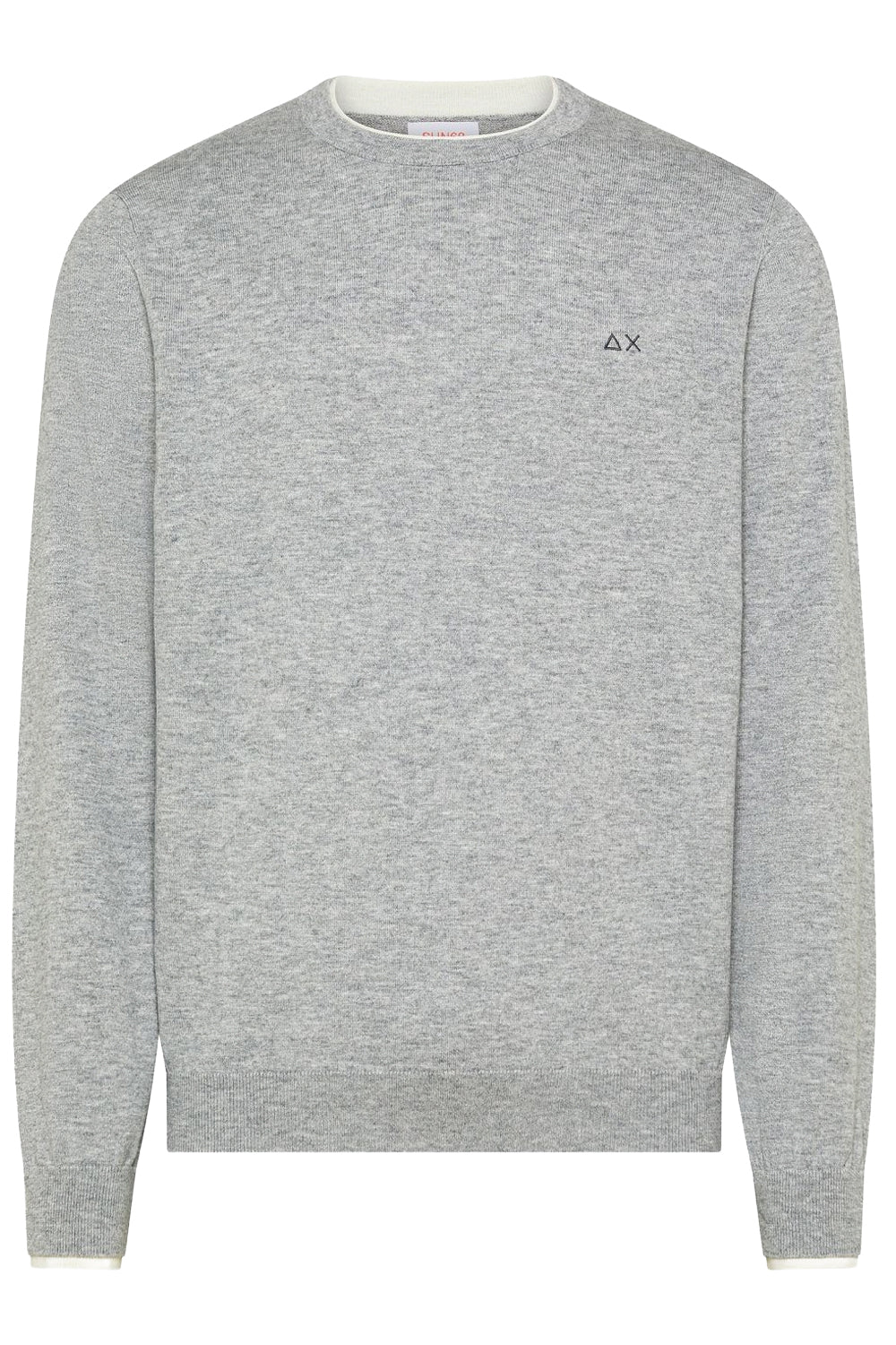 SUN 68 Maglia girocollo in cotone e lana