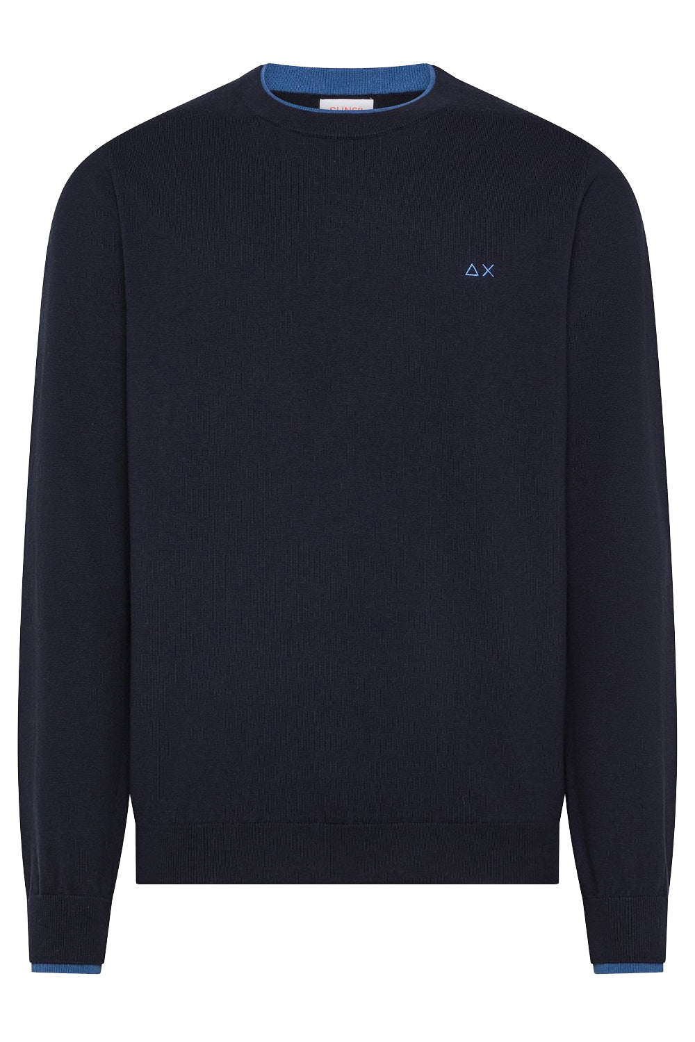 SUN 68 Maglia girocollo in cotone e lana