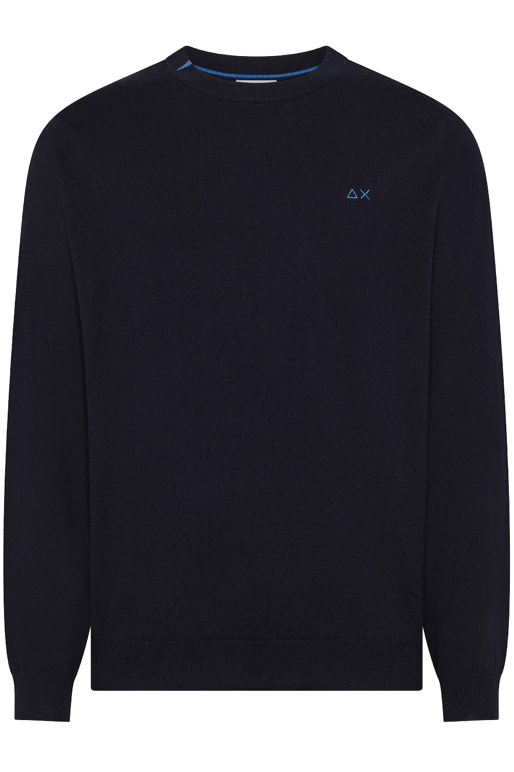 SUN 68 Maglia girocollo in cotone e lana