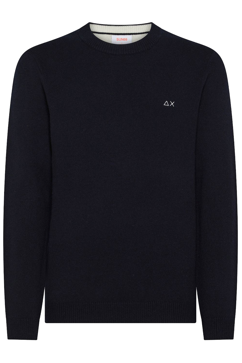 SUN68 Maglia girocollo in lana e cashmere