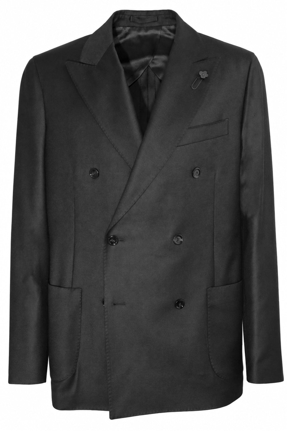 LARDINI Abito doppiopetto in lana e cashmere